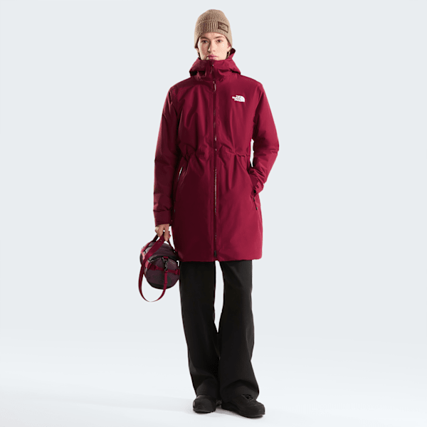 Parka isolante Hikesteller pour femme Burgundy Crush