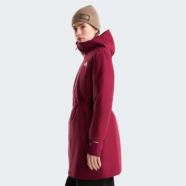 Parka isolante Hikesteller pour femme Burgundy Crush