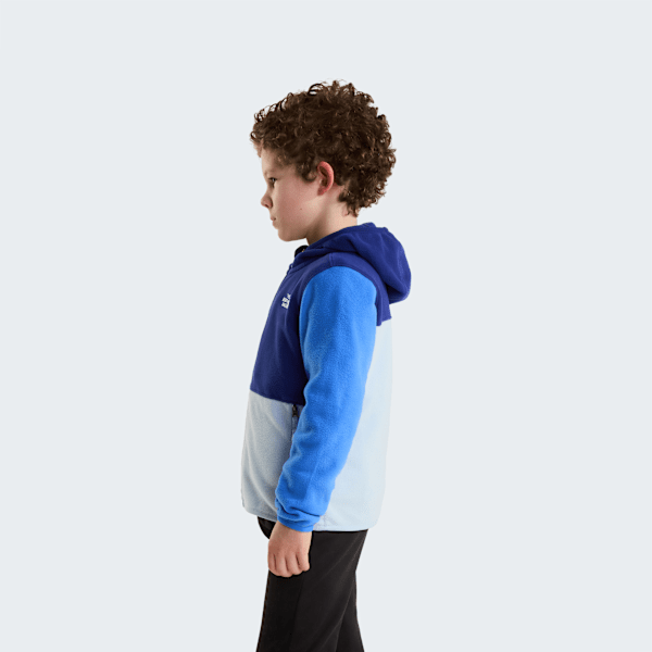 Polaire zippée à capuche Glacier pour enfant Bold Blue-Polar Haze-Active Blue