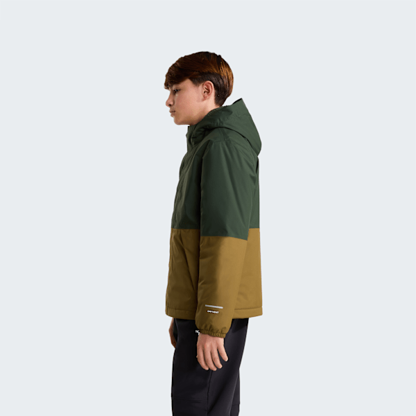 Veste imperméable chaude Antora pour garçon Bottle Green-Caraway Seed