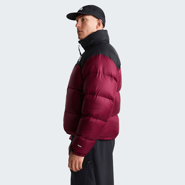 Veste 1996 Retro Nuptse pour homme Burgundy Crush-TNF Black