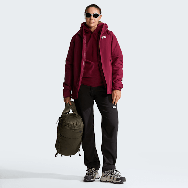 Veste à capuche Carto Mono Triclimate 3-en-1 pour femme Burgundy Crush