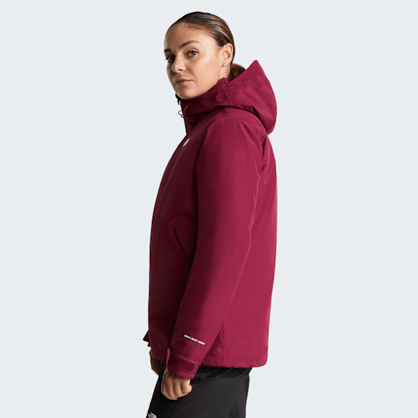 Veste à capuche Carto Mono Triclimate 3-en-1 pour femme Burgundy Crush