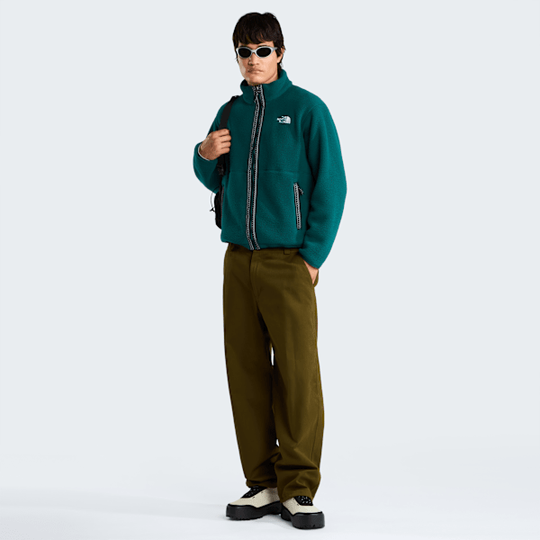 Veste en polaire zippée TNF Fleeski pour homme Pacific Teal