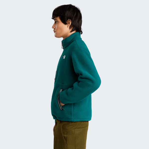 Veste en polaire zippée TNF Fleeski pour homme Pacific Teal