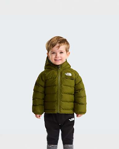 Baby Reversible Perrito Jacket TNF Forest Olive hero