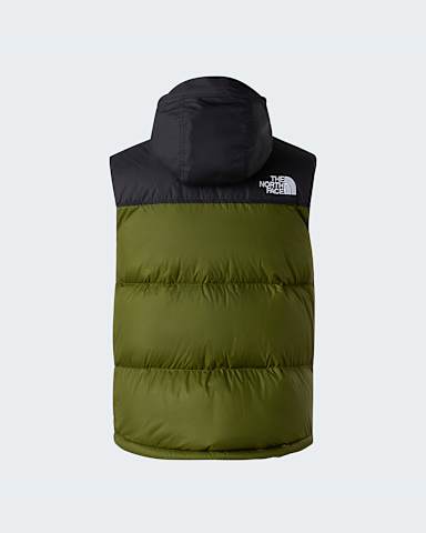 Gilet 1996 Retro Nuptse da uomo TNF Woodland GreenTNF Black alt1