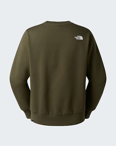 Mens Simple Dome Sweatshirt TNF New Taupe Green alt1