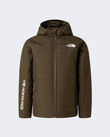 Syntetick bunda Never Stop pro kluky TNF New Taupe Green hero