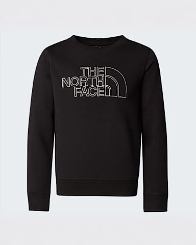 Teens Drew Peak Crew Neck Sweatshirt TNF TNF Black hero