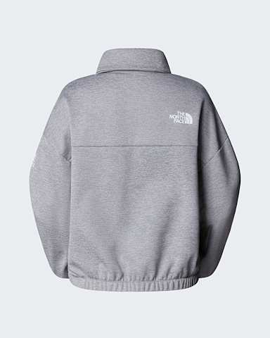 Womens Mountain Athletics 14 Zip Funnel Neck Fleece TNF TNF Pale Grey HeatherMeld Grey alt1