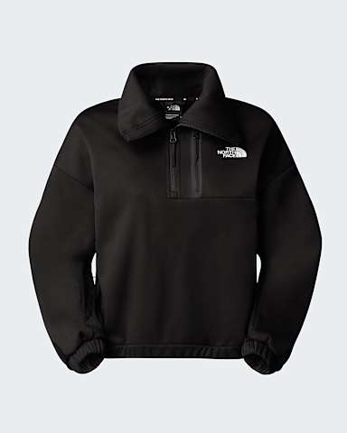 Flsov mikina s krtkm zipem Mountain Athletics pro dmy TNF TNF Black hero