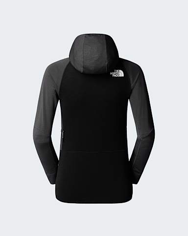 Womens Bolt Polartec Power Grid Hooded Jacket TNF Asphalt GreyTNF Black alt1