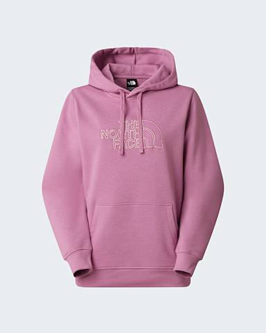 Womens Drew Peak Light Hoodie TNF Hushed LavenderMetal Pink hero