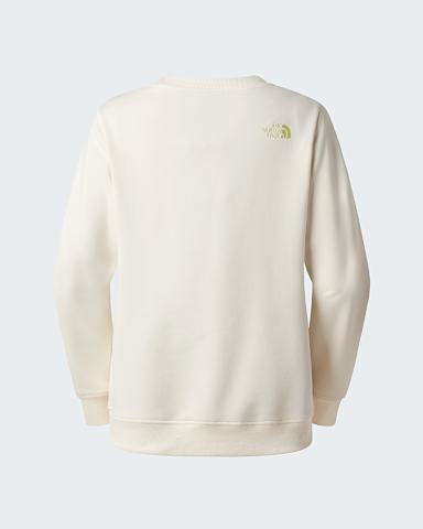 Womens Drew Peak Light Sweatshirt TNF White DuneLemon Mist alt1