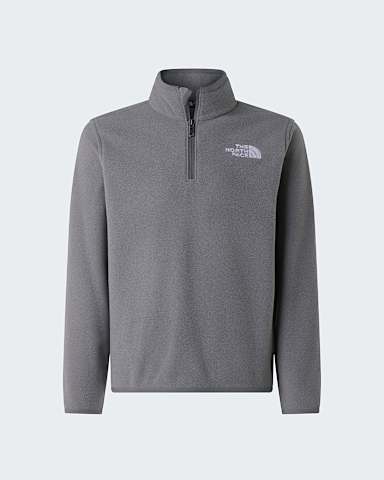 Glacier Fleece mit 14langem RV fr Jugendliche TNF TNF Mid Grey Heather hero