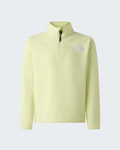 Teens Glacier 14 Zip Fleece TNF Lemon Mist hero