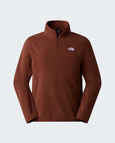 Pile Glacier con cerniera a 14 da uomo TNF Ember Soil hero