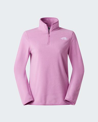 Womens Glacier 14 Zip Fleece TNF Hushed Lavender hero