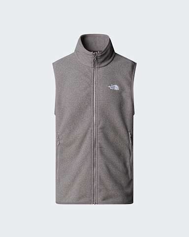 Mens Glacier Fleece Gilet TNF TNF Mid Grey Heather hero