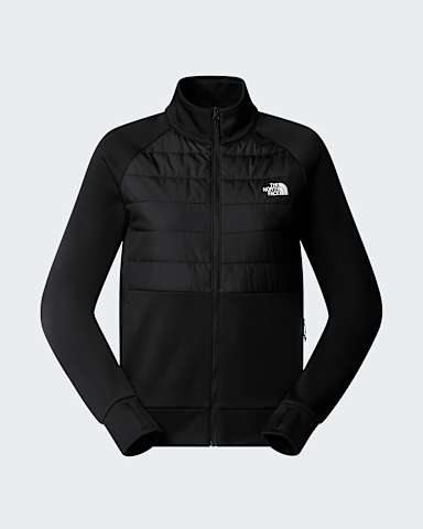 Womens Reaxion 20 Hybrid FullZip Jacket TNF TNF Black Heather hero