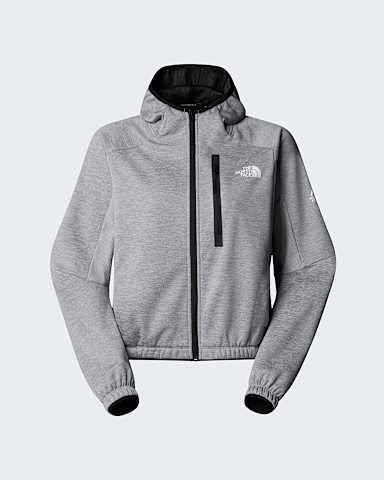 Rozepnac flsov mikina s kapuc Mountain Athletics pro dmy TNF TNF Pale Grey HeatherMeld Grey hero