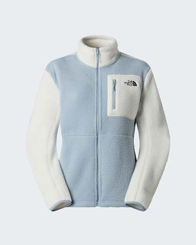 Yumiorifleecejas met volledige rits voor dames TNF Frost GreyWhite DuneFrost Grey hero