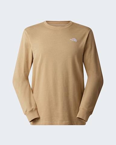 Triko s dlouhm rukvem Evolution Simple Dome Regular pro pny TNF Khaki Stone hero