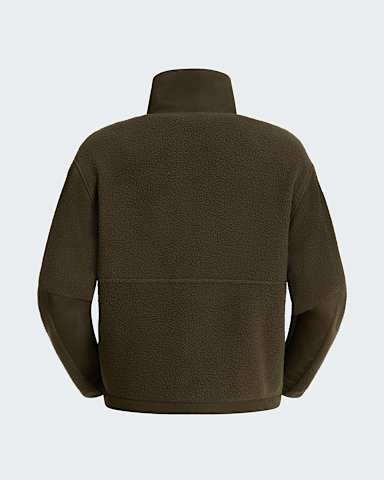 Giacca in pile Yumiori OffPeak con mezza cerniera da donna TNF New Taupe Green alt1