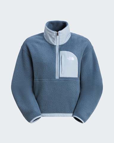 Flsov bunda s krtkm zipem Yumiori OffPeak pro dmy TNF Granite GreyFrost Grey hero