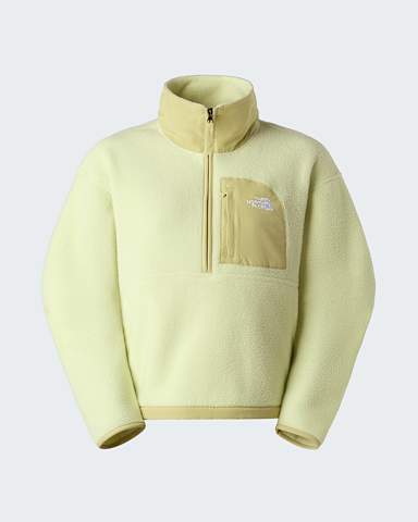 Giacca in pile Yumiori OffPeak con mezza cerniera da donna TNF Lemon MistPear hero