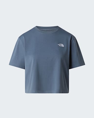 Tshirt Evolution Simple Dome Cropped Relaxed da donna TNF Granite Grey hero