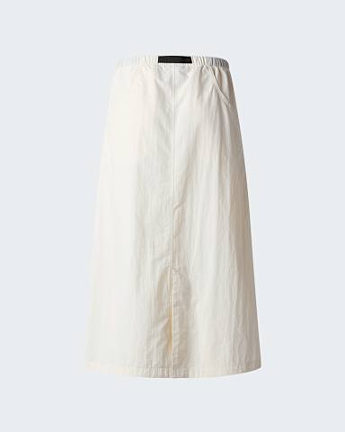 Womens Red Box Nylon Belted Skirt TNF White Dune alt1