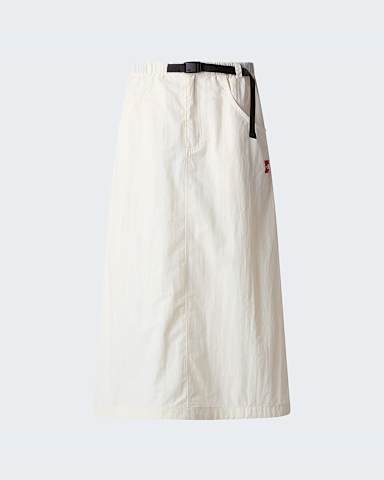 Womens Red Box Nylon Belted Skirt TNF White Dune hero