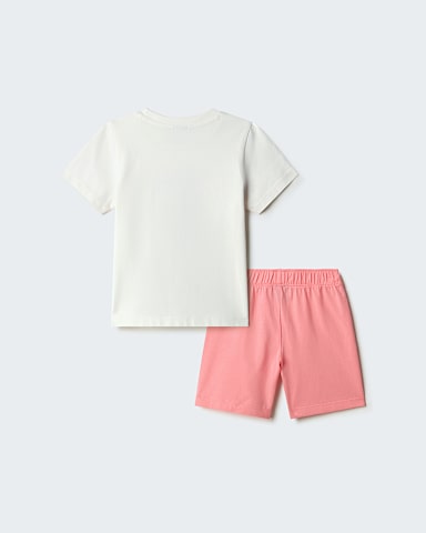 NSE Box Play Regular Shorts Set fr Kinder TNF White DuneCoral Crush alt1