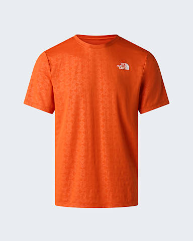 Mski Tshirt o regularnym kroju z wytaczanym wzorem 247 Pentadome TNF Lava Red hero