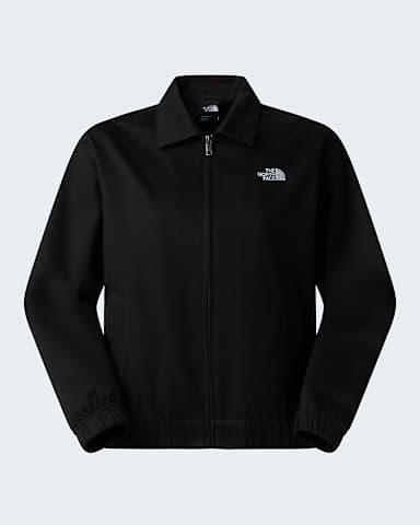 Womens Twill Collared Jacket TNF TNF Black hero