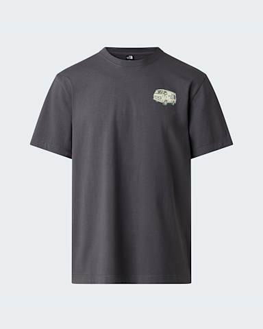 Mens Van Life Relaxed Graphic TShirt TNF Anthracite Grey hero
