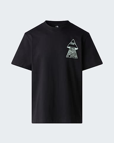 Triko s potiskem Mountain Play Relaxed pro pny TNF TNF Black hero