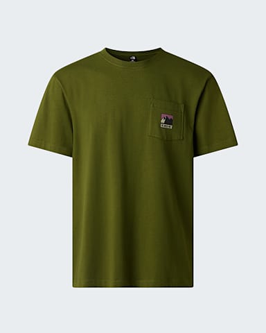 Triko s potiskem Mountain Logo Relaxed pro pny TNF Woodland Green hero