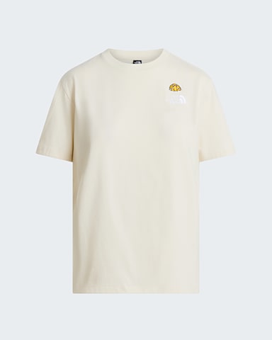 Womens 60th Anniversary Patch Relaxed TShirt TNF White Dune hero
