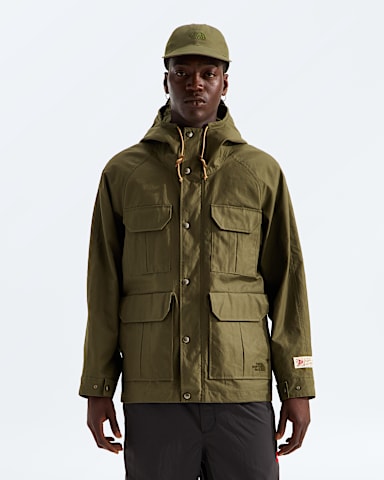 Mountain Parka 76 TNF Red Box British Millerain unissexo TNF BM Olive hero