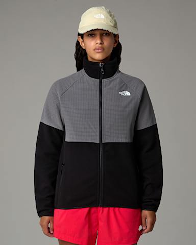 Womens Glacier Heavyweight FullZip Fleece TNF TNF BlackSmoked PearlAnthracite Grey hero