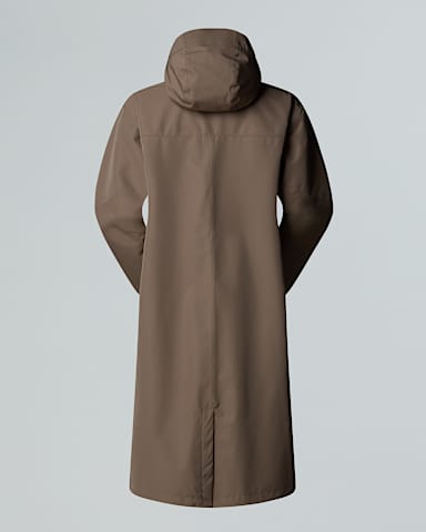 Womens Nukabira Rain Shell Parka TNF Mocha Brown ALT1