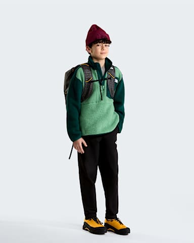 Teens Yumiori 14 Zip Fleece Jacket TNF Dimmed AlgaeHunter Green ALT1