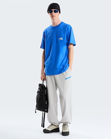 Tshirt graphique dcontract poche Explore Fonts pour homme TNF Active Blue ALT2