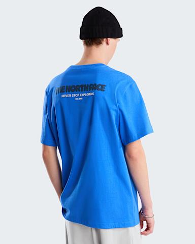 Tshirt graphique dcontract poche Explore Fonts pour homme TNF Active Blue HERO