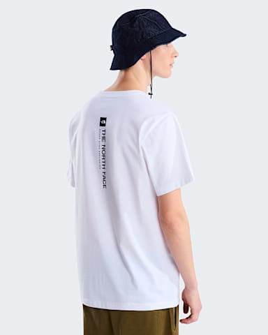 Mens Vertical Regular Graphic TShirt TNF TNF White HERO