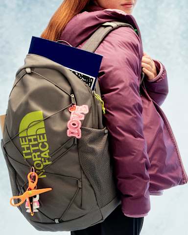 Teens Jester Backpack TNF Smoked PearlSport Moss ALT1