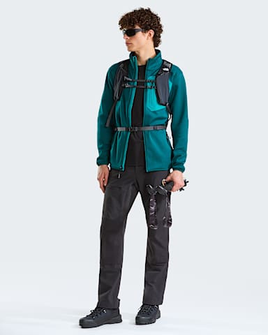 Polaire zippe Crest pour homme TNF Pacific TealTNF Black ALT1